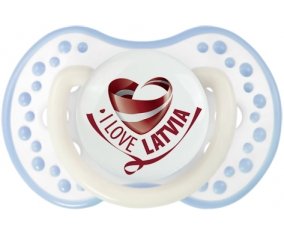 I Love Latvia Sucete LOVI Dynamic Blanc-cyan classique