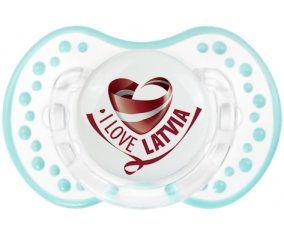 I Love Latvia Sucete LOVI Dynamic Retro-blanc-lagon classique