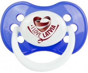 I Love Latvia : Sucette Anatomique personnalisée