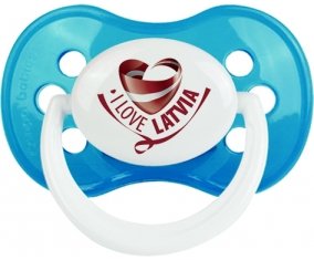 I Love Latvia Sucete Anatomique Cyan classique