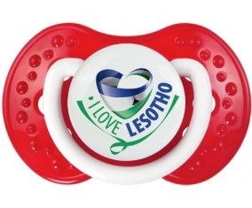 I Love Lesotho Tétine LOVI Dynamic Blanc-rouge classique