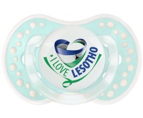 I Love Lesotho Tétine LOVI Dynamic Retro-turquoise-lagon classique