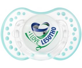 I Love Lesotho Tétine LOVI Dynamic Retro-blanc-lagon classique