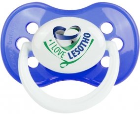 I Love Lesotho Sucette Anatomique Bleu classique