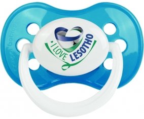 I Love Lesotho Sucette Anatomique Cyan classique