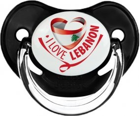 I Love Lebanon Sucette Physiologique Noir classique