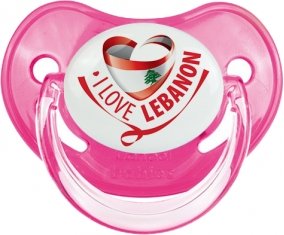 I Love Lebanon Sucette Physiologique Rose classique