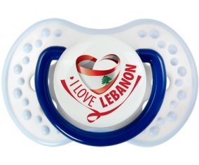 I Love Lebanon Sucette LOVI Dynamic Marine-blanc-bleu classique