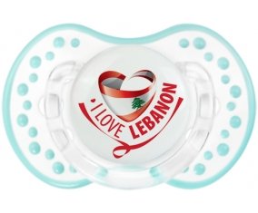 I Love Lebanon Sucette LOVI Dynamic Retro-blanc-lagon classique