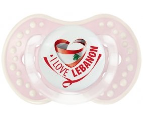 I Love Lebanon Sucette LOVI Dynamic Retro-rose-tendre classique