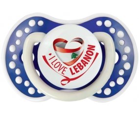 I Love Lebanon Sucette LOVI Dynamic Bleu-marine phosphorescente