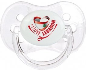 I Love Lebanon Sucette Cerise Transparent classique