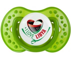 I Love Libya Sucette LOVI Dynamic Vert classique