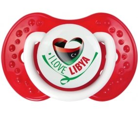 I Love Libya Sucette LOVI Dynamic Blanc-rouge classique