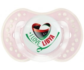 I Love Libya Sucette LOVI Dynamic Retro-rose-tendre classique