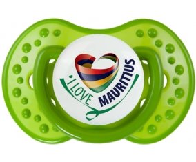 I Love Mauritus : Sucette LOVI Dynamic personnalisée