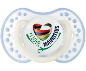 I Love Mauritus Sucete LOVI Dynamic Blanc-cyan classique