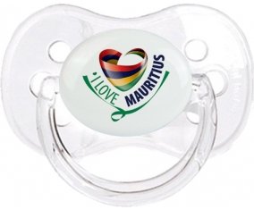 I Love Mauritus Sucete Cerise Transparent classique