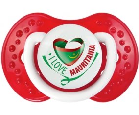 I Love Mauritania Tétine LOVI Dynamic Blanc-rouge classique