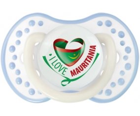 I Love Mauritania Tétine LOVI Dynamic Blanc-cyan classique