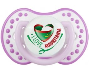 I Love Mauritania Tétine LOVI Dynamic Blanc-mauve classique