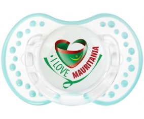 I Love Mauritania Tétine LOVI Dynamic Retro-blanc-lagon classique