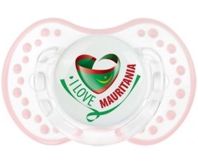 I Love Mauritania Tétine LOVI Dynamic Retro-blanc-rose-tendre classique