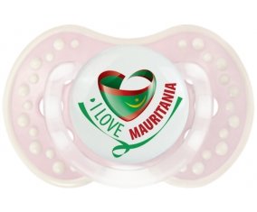I Love Mauritania Tétine LOVI Dynamic Retro-rose-tendre classique
