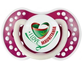 I Love Mauritania Tétine LOVI Dynamic Fuchsia phosphorescente