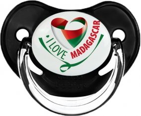 I Love Madagascar Sucette Physiologique Noir classique