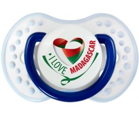 I Love Madagascar Sucette LOVI Dynamic Marine-blanc-bleu classique