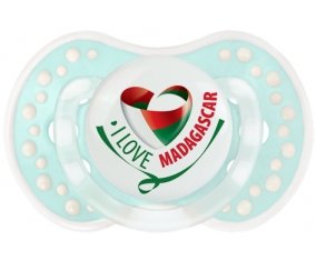 I Love Madagascar Sucette LOVI Dynamic Retro-turquoise-lagon classique
