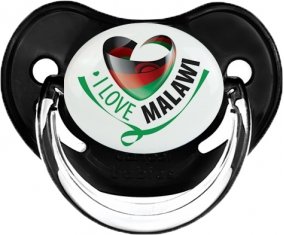 I Love Malawi Sucette Physiologique Noir classique