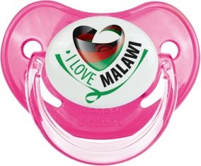 I Love Malawi Sucette Physiologique Rose classique