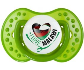 I Love Malawi Sucette LOVI Dynamic Vert classique