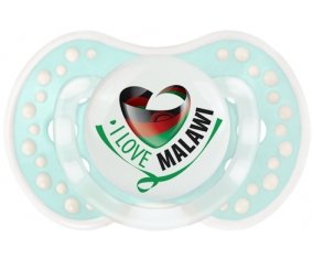 I Love Malawi Sucette LOVI Dynamic Retro-turquoise-lagon classique