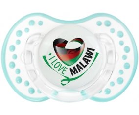 I Love Malawi Sucette LOVI Dynamic Retro-blanc-lagon classique