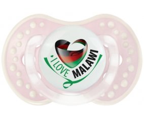I Love Malawi Sucette LOVI Dynamic Retro-rose-tendre classique