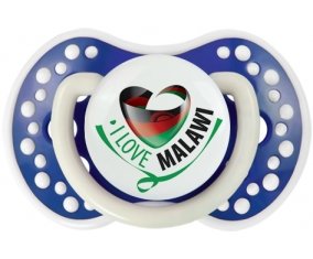 I Love Malawi Sucette LOVI Dynamic Bleu-marine phosphorescente