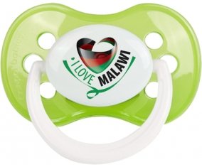 I Love Malawi Sucette Anatomique Vert classique