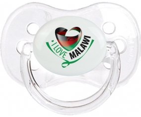 I Love Malawi Tétine Cerise Transparent classique