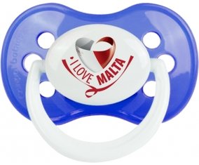 I Love Malta : Sucette Anatomique personnalisée