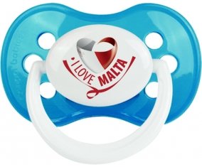 I Love Malta Sucete Anatomique Cyan classique