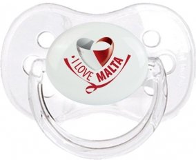 I Love Malta Sucete Cerise Transparent classique