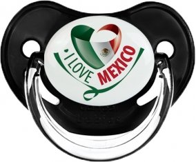 I Love Mexico Sucette Physiologique Noir classique