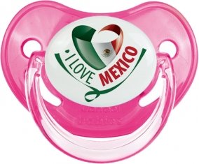 I Love Mexico Sucette Physiologique Rose classique