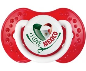 I Love Mexico Sucette LOVI Dynamic Blanc-rouge classique