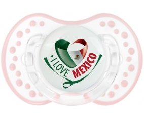 I Love Mexico Sucette LOVI Dynamic Retro-blanc-rose-tendre classique