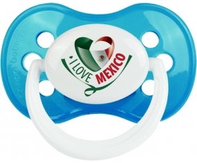 I Love Mexico Tétine Anatomique Cyan classique