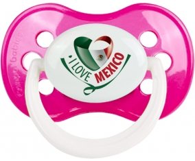 I Love Mexico Tétine Anatomique Rose foncé classique